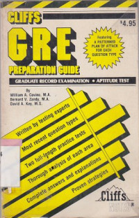 Graduate record examination : Aptitude test preparation guide