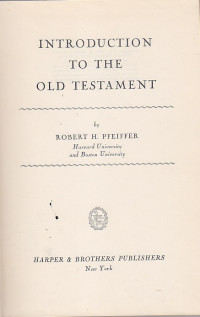 Introduction To The Old Testament