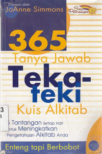 365 Tanya jawab, teka-teki, kuis Alkitab : 5 tantangan setiap hari untuk mengingkatkan pengetahuan anda