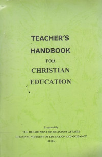 Teachers handbook for christian education