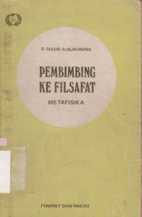 Pembimbing ke filsafat : metafisika