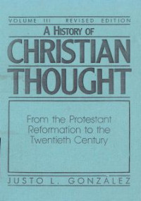 A history of christian thought Vol.3