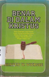 Benar di dalam Kristus : Be right