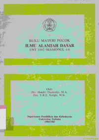 Buku materi pokok ilmu alamiah dasar UNT 110/2 SKS modul 4-6