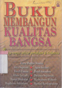 Buku membangun kualitas bangsa