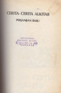 Cerita-cerita alkitab perjanjian baru