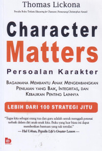 Character matters (persoalan karakter)