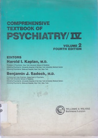 Comprehensive textbook of psychiatry/IV