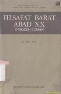 Filsafat barat abad XX : Inggris-Jerman