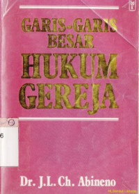 Garis-garis besar hukum gereja