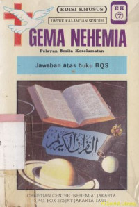 Gema Nehemia : Jawaban atas buku bqs