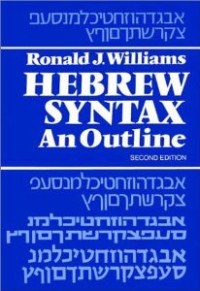 Hebrew syntax : an out line 2ed