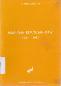 Himpunan keputusan Mawi 1924 - 1980