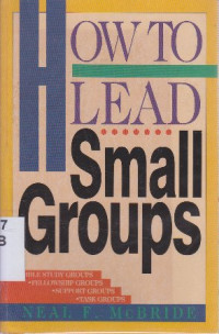 How to lead small groups