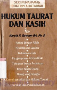 Hukum taurat dan kasih (Original title : Law abd love)