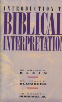 Introduction to Biblical Interpretation 2