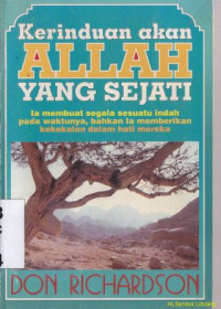 Kerinduan akan Allah yang sejati : Eternity in their hearts