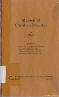 Manual of christian doctrine