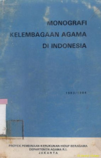 Monografi kelembagaan agama di indonesia