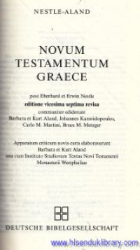 Novum testament grace