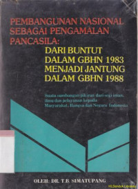 Pembangunan Nasional sebagai pengamalan Pancasila L dari bubtut dalam GBHN 1983