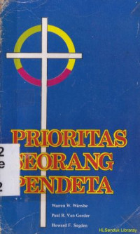 Prioritas seorang pendeta : Prioritas for the pastor