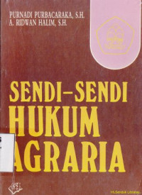 Sendi-sendi hukum agraria