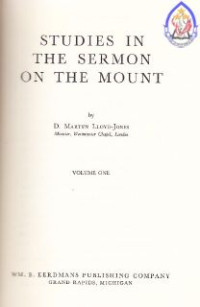 Studies in the sermon on the mount