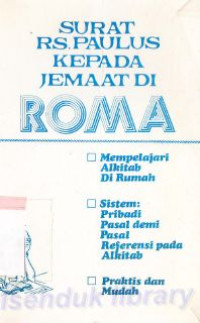 Surat rasul Paulus kepada jemaat di Roma