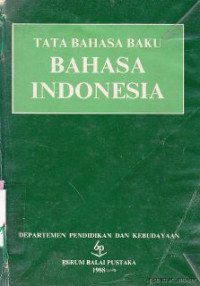 Tata bahasa baku bahasa Indonesia