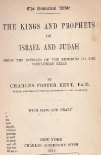 The kings and prophets of israel and judah of israel and judah