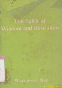 The spirit of wisdom and revelation