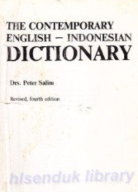 The contemporary english-indonesia dictionary