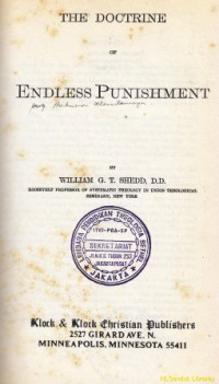 The doctrine of endless punishment