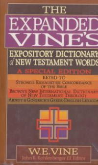 Vines expository dictionary of new testament words