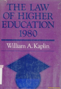 The law of higher education 1980