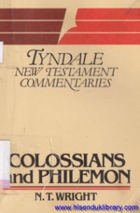 Tyndale new testament commentaries Colossians and Philemon