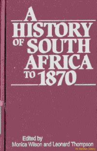 A history of south africa to 1870