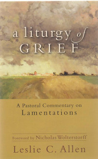 A Liturgy of Grief: a pastoral commentary on lamentations