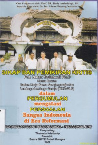 Sikap dan pemikiran kritis Pdt. Natan Setiabudi:ketua umum PGI menjelang paskah dan pemilu 2004