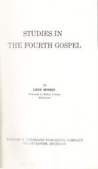 Studies in the Fourth Gospel